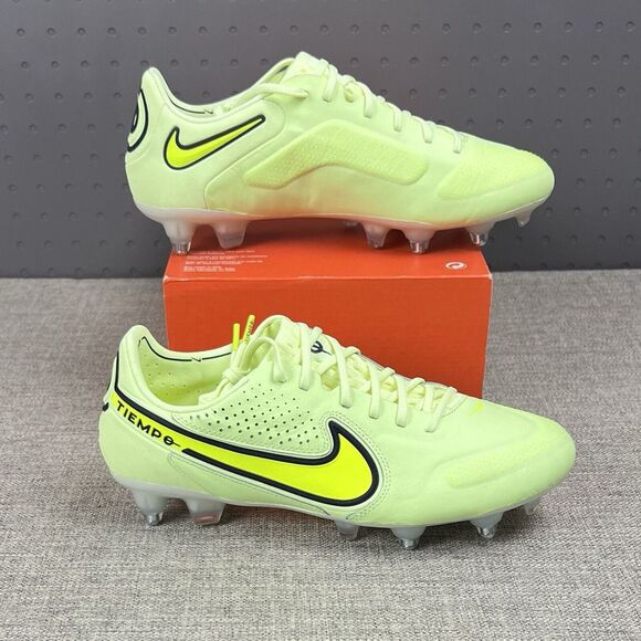 Nike Tiempo Legend 9 Elite SG-Pro AC P Barely Volt FD0273-705 Mens Size 8.5